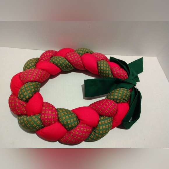 Vintage Fabric wreath. Handmade. - Picture 1 of 1